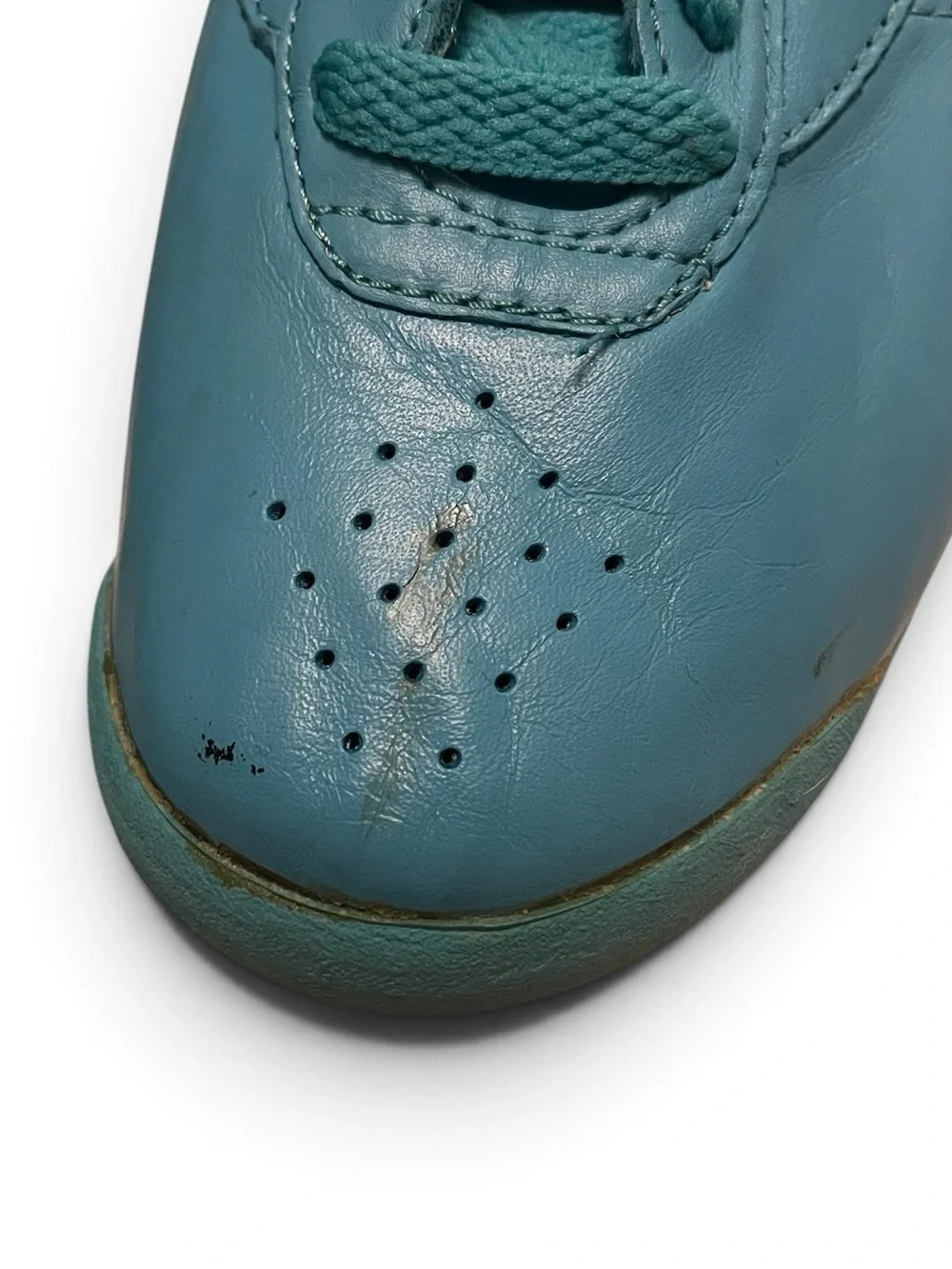 Reebok Vintage Princess Teal Leather Sneakers